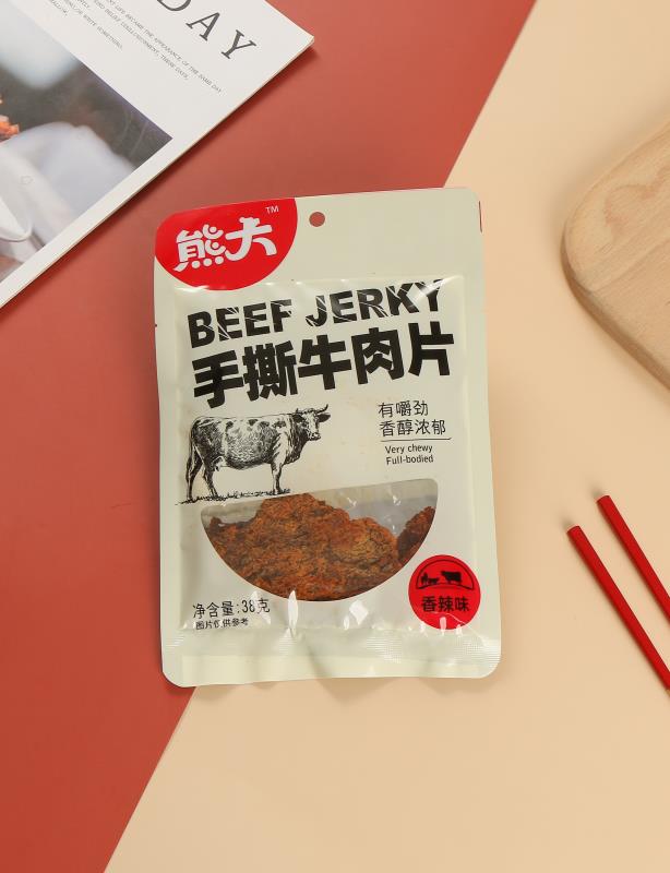 38g香辣味手撕牛肉片